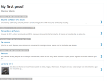 Tablet Screenshot of myfirstproof.blogspot.com