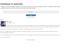 Tablet Screenshot of freelanceinaustralia.blogspot.com