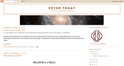 Desktop Screenshot of deismtoday.blogspot.com