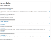 Tablet Screenshot of deismtoday.blogspot.com