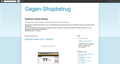Desktop Screenshot of gegen-betrug.blogspot.com