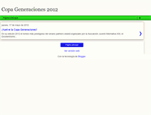 Tablet Screenshot of copageneraciones.blogspot.com