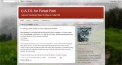 Desktop Screenshot of catsforestpark.blogspot.com