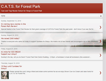 Tablet Screenshot of catsforestpark.blogspot.com