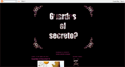 Desktop Screenshot of guardanelsecreto.blogspot.com