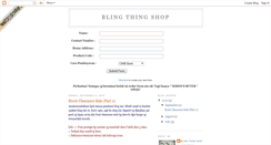 Desktop Screenshot of blingthingshop.blogspot.com