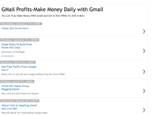 Tablet Screenshot of gmailprofits.blogspot.com