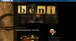 Desktop Screenshot of beniapartments.blogspot.com