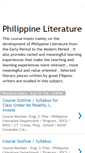 Mobile Screenshot of philippine-literature.blogspot.com