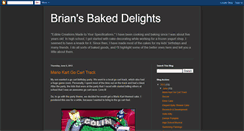 Desktop Screenshot of briansbakeddelights.blogspot.com