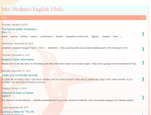 Tablet Screenshot of mrsneshan.blogspot.com