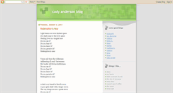 Desktop Screenshot of codydanderson.blogspot.com