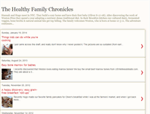 Tablet Screenshot of healthyfamilychronicles.blogspot.com