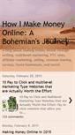 Mobile Screenshot of howimakemoneyonlineabohemiansjourney.blogspot.com