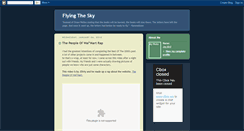 Desktop Screenshot of flyingthesky.blogspot.com