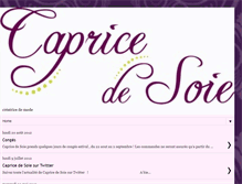 Tablet Screenshot of capricedesoie.blogspot.com