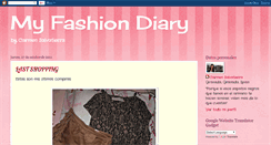 Desktop Screenshot of myfashiondiarybycarmensalvatierra.blogspot.com