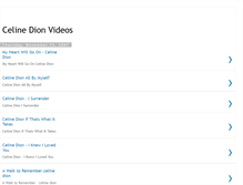 Tablet Screenshot of celinedionvideos.blogspot.com