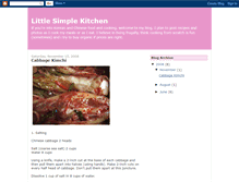 Tablet Screenshot of littlesimplekitchen.blogspot.com