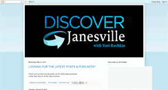 Desktop Screenshot of discoverjanesville.blogspot.com