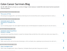 Tablet Screenshot of coloncancersurvivors.blogspot.com