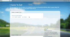 Desktop Screenshot of icametoeat.blogspot.com