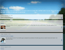 Tablet Screenshot of icametoeat.blogspot.com