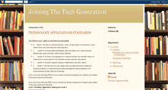 Desktop Screenshot of joiningthetechgeneration.blogspot.com