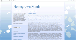 Desktop Screenshot of homegrownminds.blogspot.com