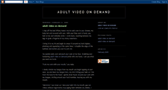 Desktop Screenshot of adult-video-on-demand.blogspot.com