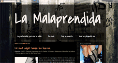 Desktop Screenshot of lamalaprendida.blogspot.com