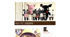 Desktop Screenshot of kooandpoppet.blogspot.com