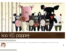 Tablet Screenshot of kooandpoppet.blogspot.com