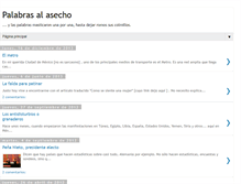 Tablet Screenshot of palabrasalasecho.blogspot.com