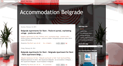 Desktop Screenshot of accommodationbelgrade.blogspot.com
