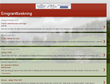 Tablet Screenshot of emigrantforskning.blogspot.com