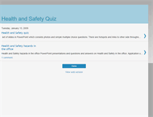 Tablet Screenshot of healthandsafetyquiz.blogspot.com
