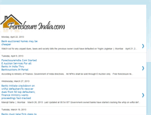 Tablet Screenshot of foreclosureindia.blogspot.com