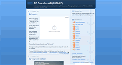 Desktop Screenshot of apcalc06.blogspot.com