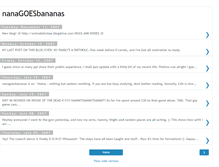Tablet Screenshot of nanagoesbananas.blogspot.com