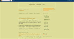 Desktop Screenshot of minorepiphany.blogspot.com