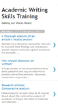 Mobile Screenshot of academicwritingskillstraining.blogspot.com