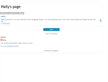 Tablet Screenshot of hailysworld.blogspot.com