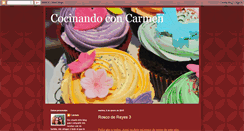 Desktop Screenshot of cocinandoconcarmen.blogspot.com