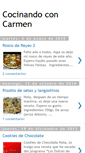 Mobile Screenshot of cocinandoconcarmen.blogspot.com