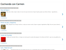 Tablet Screenshot of cocinandoconcarmen.blogspot.com