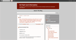 Desktop Screenshot of dsflashcardinfo.blogspot.com