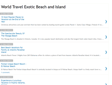 Tablet Screenshot of excotic-beach-island.blogspot.com