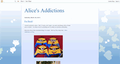 Desktop Screenshot of alicesaddictions.blogspot.com