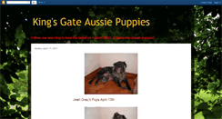 Desktop Screenshot of kingsgateaussiepuppies.blogspot.com